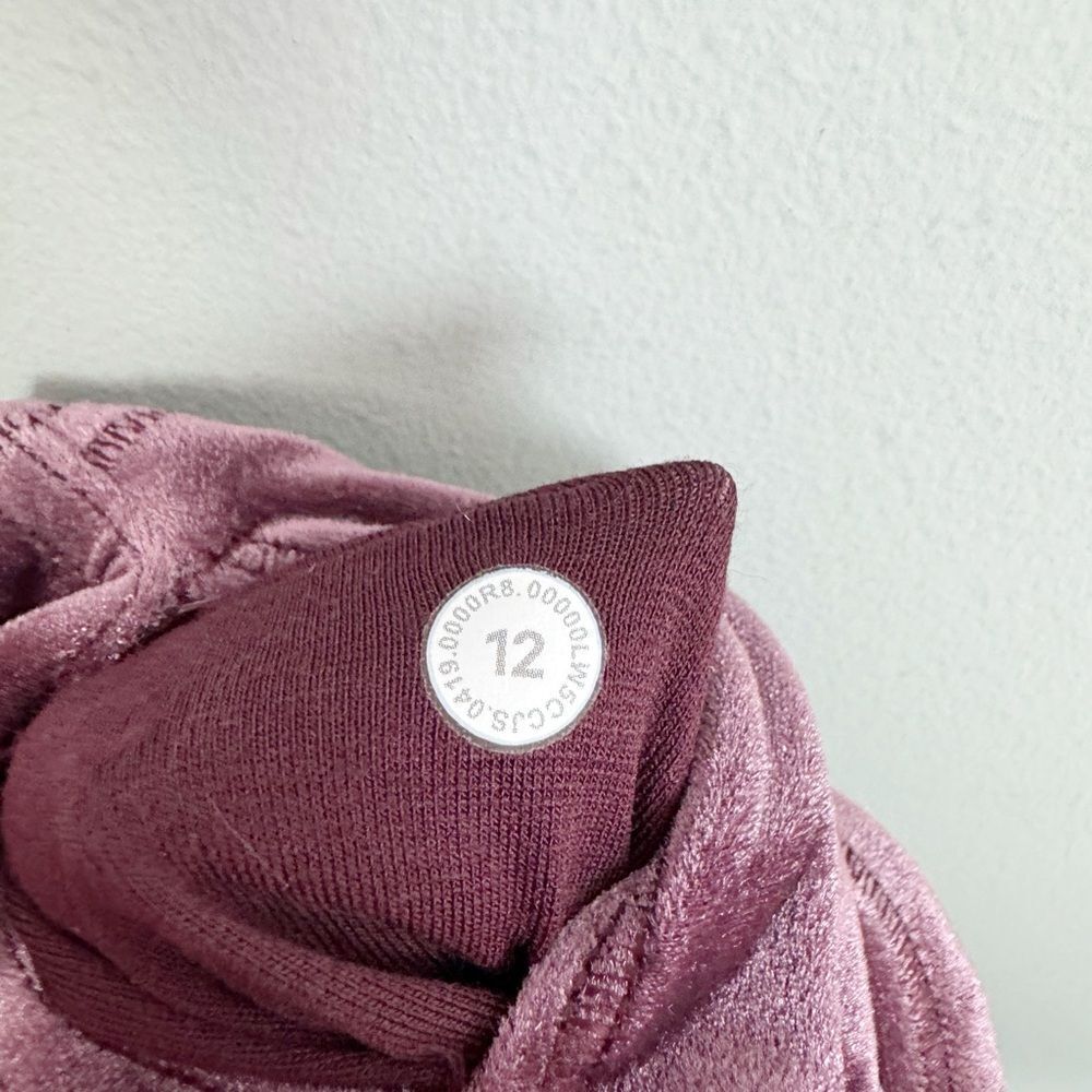LULULEMON | Special Edition Wunder Lounge Velvet Garnet Leggings Women’s Size 12 - Picture 13 of 14